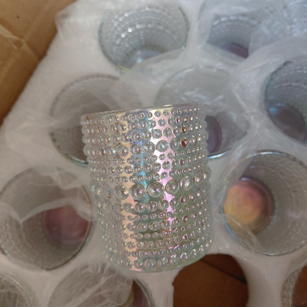 Iridescent Beaded Glass Holder 24 - Picture 3 of 6